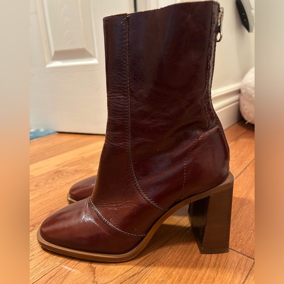 Brown leather L’intervalle boots - Picture 6 of 6